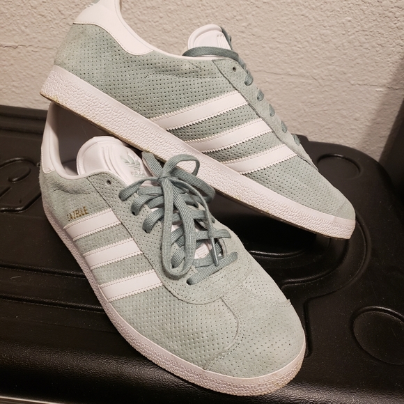 mint green adidas gazelle